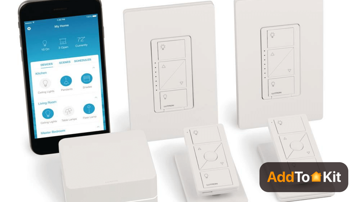 Lutron Caseta Wireless Smart Lighting Dimmer Switch Starter Kit